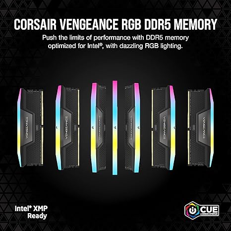 Corsair Vengeance RGB 32GB (2x16GB) 5200MHz DDR5 Memory Kit Corsair Vengeance RGB 32GB (2x16GB) 5200MHz DDR5 Memory Kit